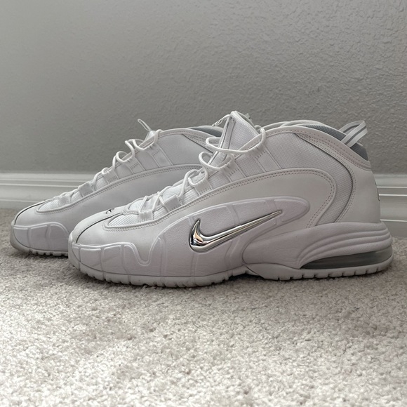 air max penny white metallic